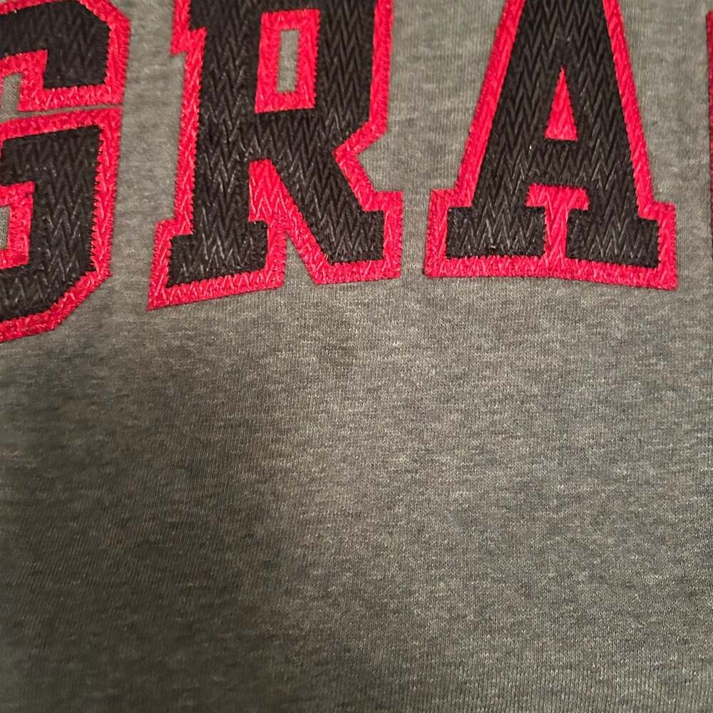 Gear For Sports Big Cotton Grace College Gray Crewneck Sweatshirt Large - Picture 5 of 7